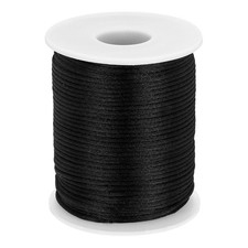 Nylon String Cord 1.3mm x 102 Yards Thread Twine String Beading Cord,Black