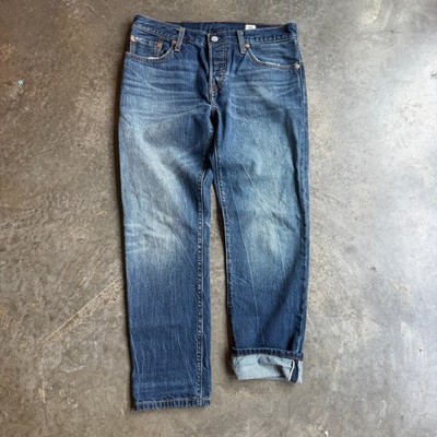 Vintage Levis 501 CT Selvedge White Oak Core Denim Sample Jeans Mens 30x27