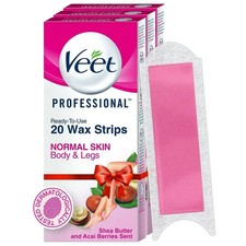 3 X Veet Professional Full Body Wax Strips kit for Normal skin, 20 strips each