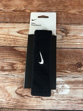 Nike Headband Athletic Sport Team Men&rsquo;s Black Unisex Swoosh Brand New