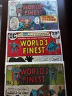 World's Finest Comics 1969 #186 1970 #195 1973 #219 (Vintage DC) Superman Batman