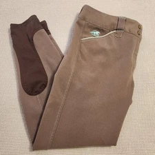 Piper By Smartpak Riding Breeches Women's 30R Brown Slim Fit Equestrian Pants