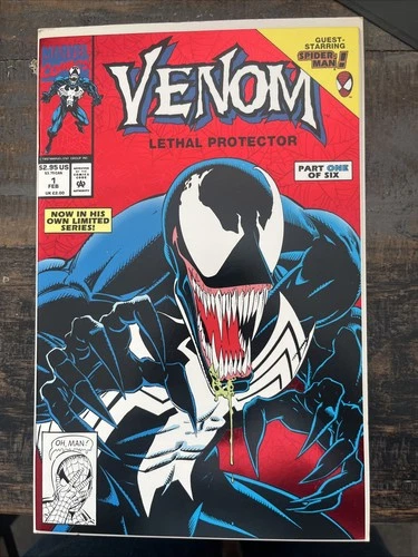 Venom Lethal Protector #1 Vintage Marvel Comics 1993, Part One of Six