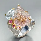 Handmade ring Natural Ametrine Ring 925 Sterling Silver Size 7.5 /R467457