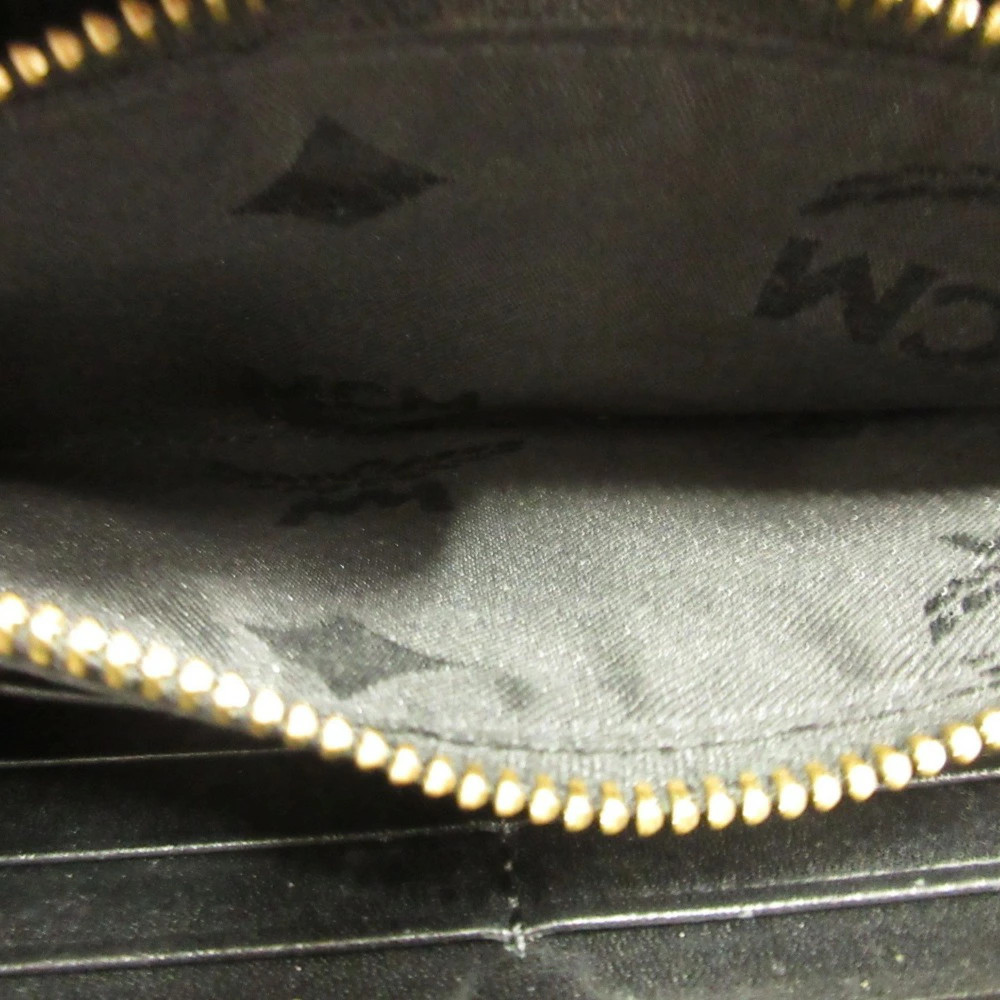 [Used] MCM Python Leather Round Long Wallet Long … - image 7