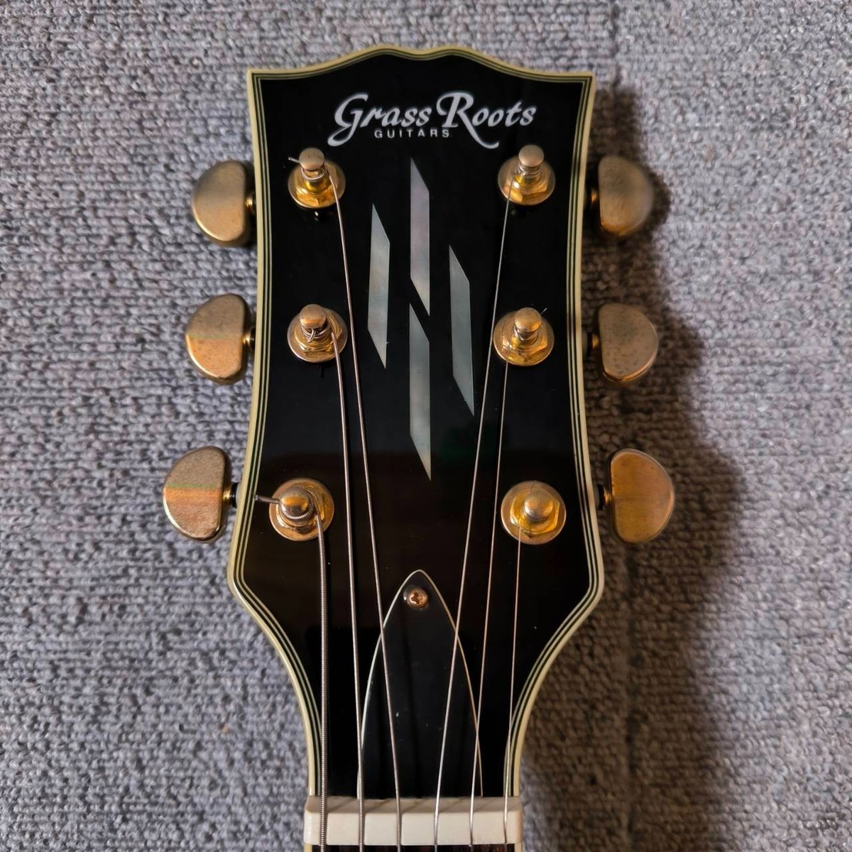 Grass Roots Les Paul Custom Model Black ESP Electric Guitar 3.86kg