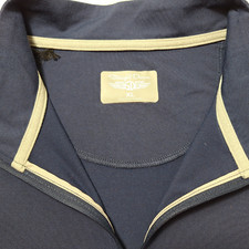 STRAIGHT DOWN Performance 1/4 Zip Pullover Sz XL Blue Stretch Golf Long Sleeve