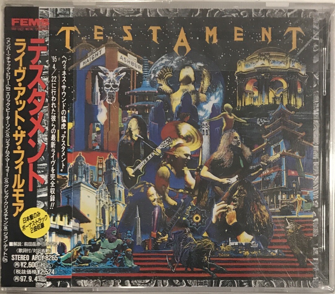 Testament – Live At The Fillmore CD 1995 Far East Metal Syndicate