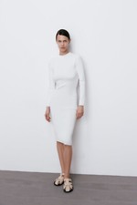 ZARA Knit dress with back vent - Size Large
