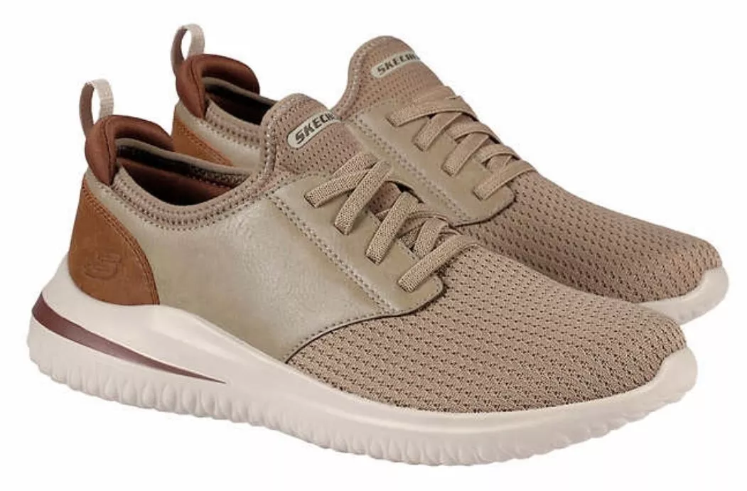 NEW Skechers Men s Delson Shoes TAN Color Size 9.5 FAST SHIP