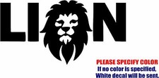 Lion Animal 03 Graphic Die Cut decal sticker Car Truck Boat Window Bumper 7"