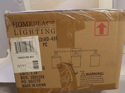 HomePlace 128831AD-451 24" Vanity Light by Capital Lighting  3-Light, Aged Brass - Picture 3 of 4