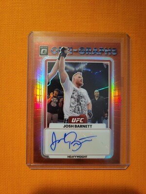 2023 Panini Donruss Optic Red Josh Barnett Opti-graphs Auto /199