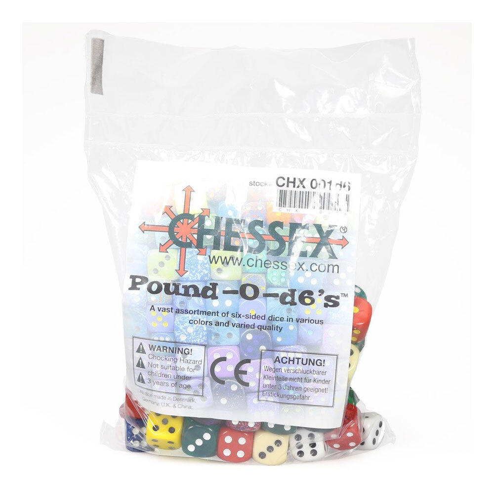 Шахматные кости Фунт D6 Pound-O-Dice приблизительно 100 кубиков 4790₽