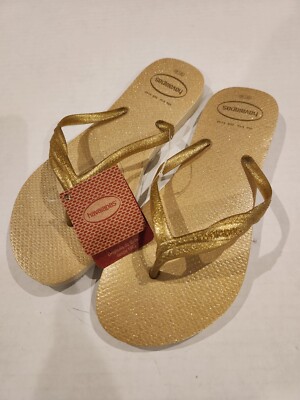 Arena Havaianas Mujer Doradas Havaianas Fantasia Gloss Flip Flops