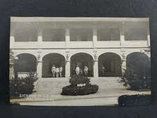 Vtg Post Card C.1915 RPPC Entrance C.D. Headquarters, Fort Mills, Phillipines
