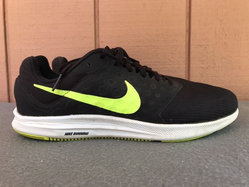 Nike Downshifter 7 Uomo Nero Neon US 11.5 Running Scarpe da ginnastica  852459-008 C6 | eBay