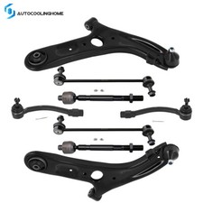 Front Lower Control Arms Sway Bar Tie Rod For 2012-2017 Hyundai Veloster Elantra