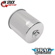 DRAG SPECIALTIES 0712-0004 Chrome Magnetic Ring Oil Filter with Nut