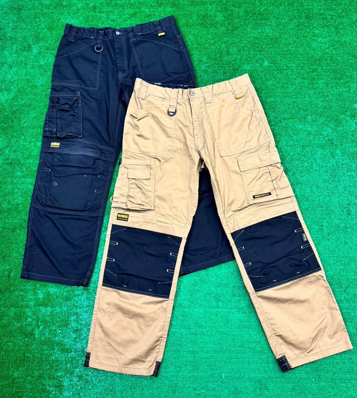 LOT OF 2 DEWALT DXWW50060 36X31 PRO TRADESMAN STRETCH WORK PANTS W KNEE