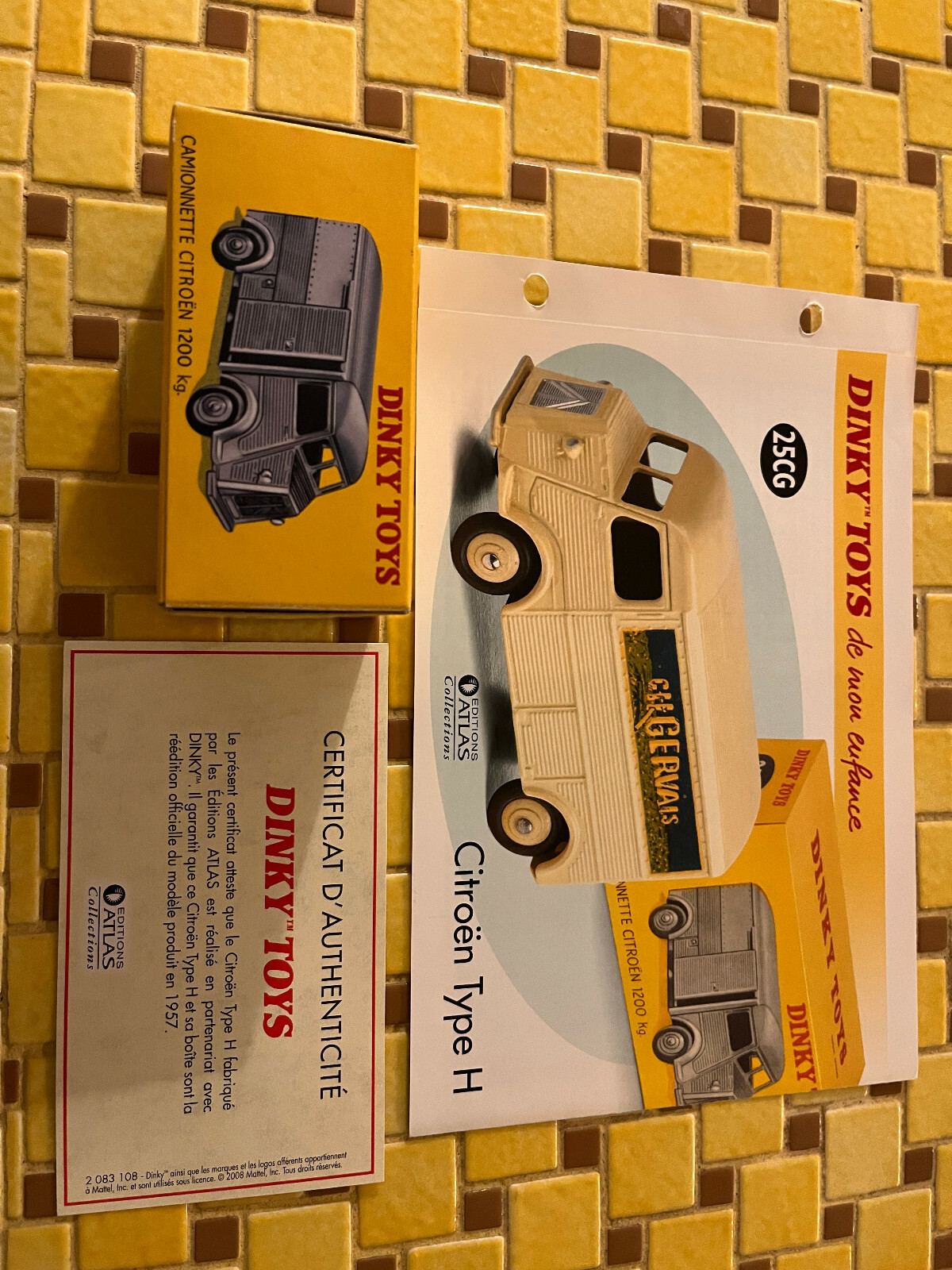 Camion Citroën 25GC Gervais Dinky Toys Atlas coffret de prestige en métal injecté d'époque