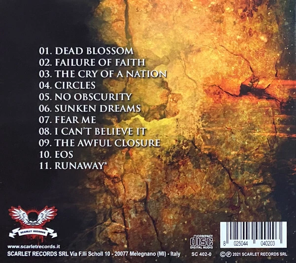 ELDRITCH - EOS (EΩS) CD Digipak 2021 Melodic Progressive Metal - Bild 2 von 2