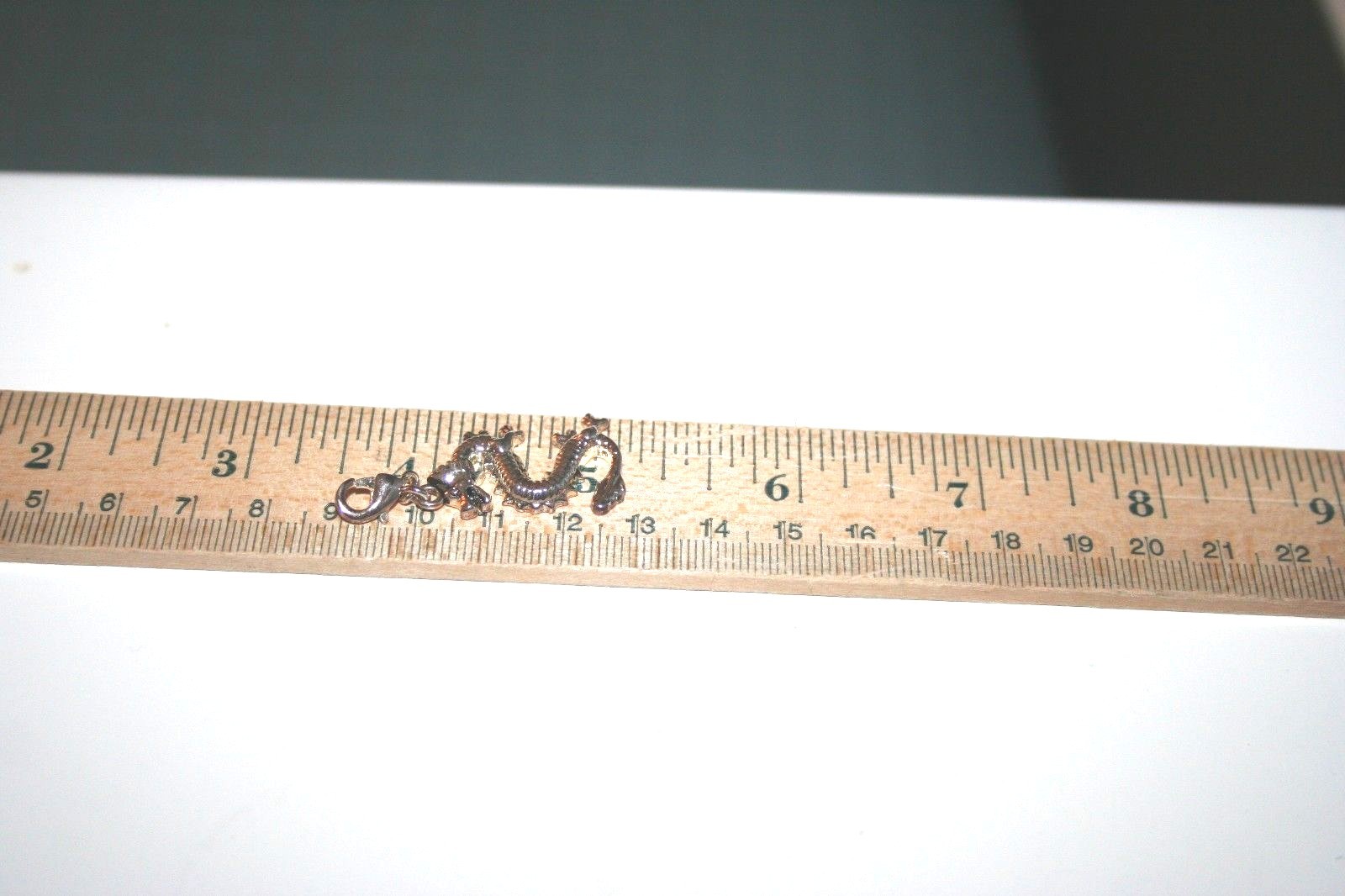 Dragon Clip on Charm/Pendant-Silver Color/Preowned