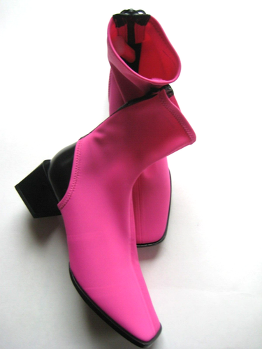 Botas tobillo Kenzo 38 neopreno rosa/negro ¡NUEVAS!¡! - Imagen 9 de 9