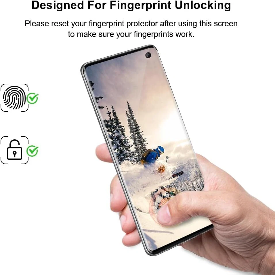 For Samsung Galaxy S10/S10PLUS/S10e S9 S8 Tempered Glass Screen Protector Clear - Image 3 of 4