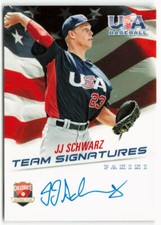 2015 JJ Schwarz Panini USA Baseball Rookie Auto 292/399