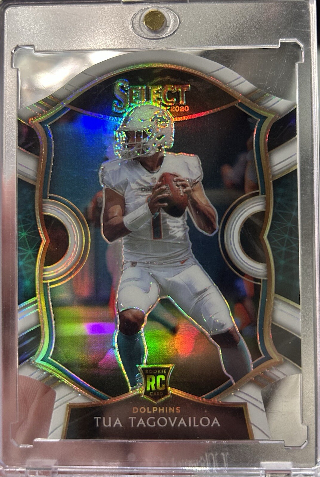 2020 Select Tua Tagovailoa Rookie Concourse White Prizm Die Cut #45 Dolphins💎🔥
