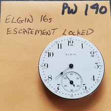 ELGIN       16s   POCKET WATCH MOVEMENT    PW140