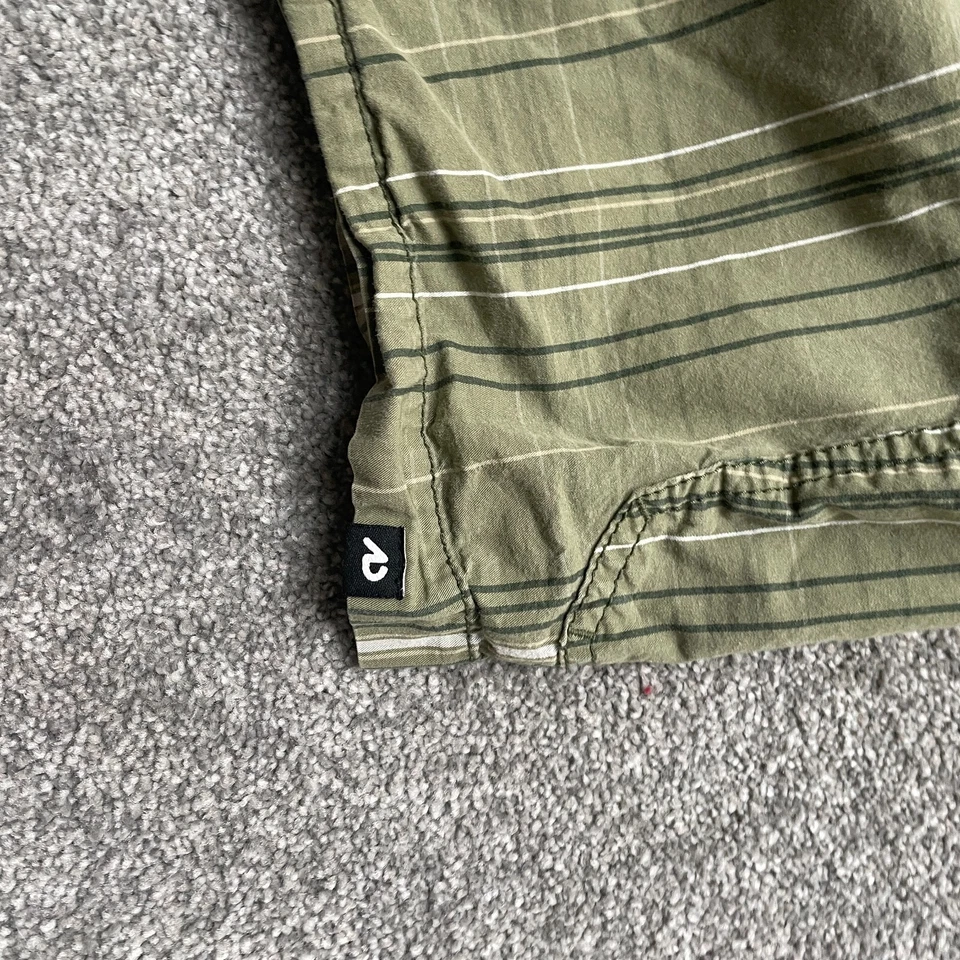 VINTAGE Nike Shorts Medium Green Striped Athletic Dept Cargo 12 in Y2K Mens - Image 4 of 4