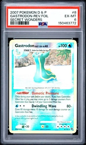 Gastrodon East Sea #8 PSA 6 Reverse Holo Secret Wonders Pokemon Card 🔥🔥