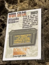 1/16 Echelon Decals #166131 .50cal M2 Ammo Box Labels Style 1