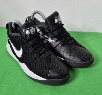 Nike Team Hustle Quick Basketballschuhe AT5298-010 schwarz weiß UK Größe 5