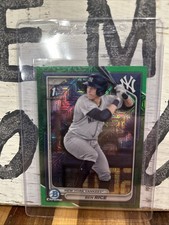 2024 Bowman Chrome Mega Box Prospects Green Refractor Ben Rice 74/99 1st Bowman