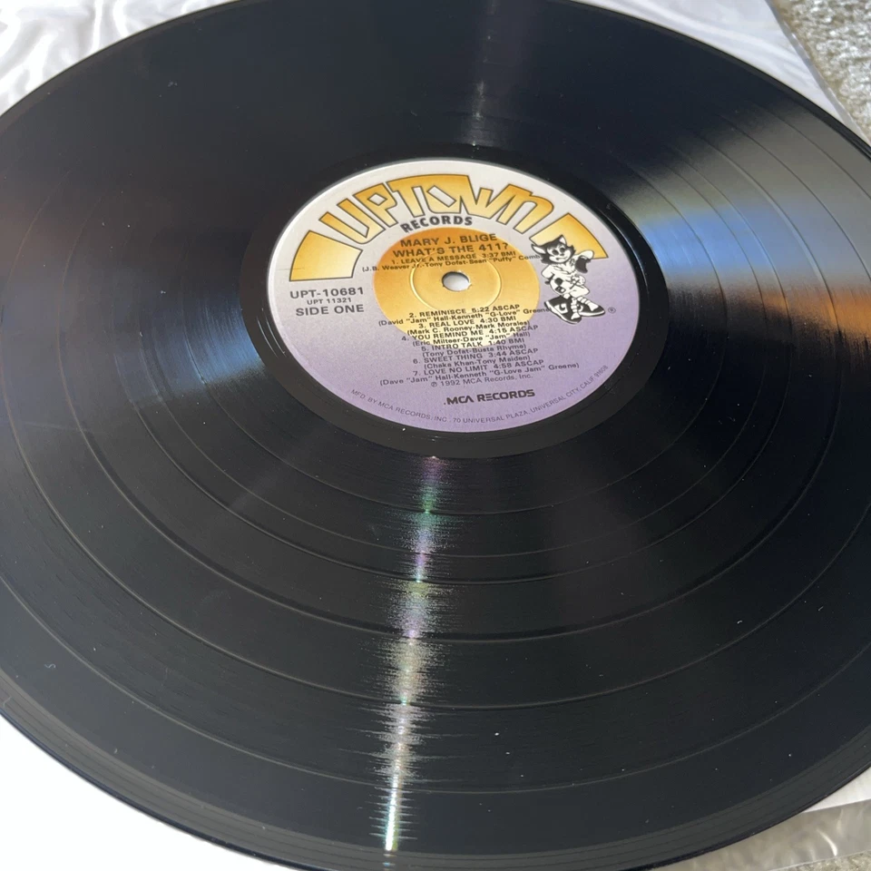 MARY J. BLIGE - WHAT'S THE 411? - NM Vinyl LP w/ Hype Sticker - 1992 UPT 10681 - Image 4 of 4