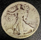 1917-S Reverse Mintmark 50C Walking Liberty Half Dollar in Good Condition