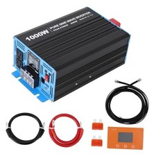 1000W Pure Sine Wave Inverter Features a Built-in 1000W, 12V-120V, 2 AC Outlets