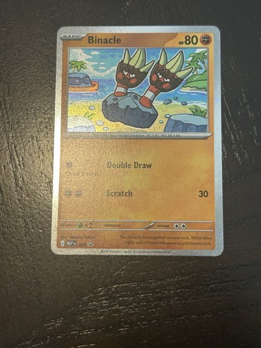 Pokemon Binacle 087 Mega Evolution Black Star Promo Cosmos Holo NM
