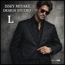 Issey Miyake Design Studio Men's Black Tailored Jacket Sharp Silhouette FD AHA