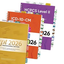 2026 Index Tabs for CPT, HCPCS Level II Expert & ICD-10-CM, Color-Coded & Lam...