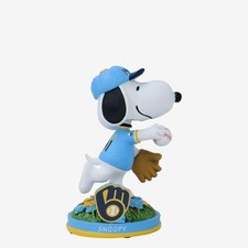 Snoopy Milwaukee Brewers 2024 Peanuts City Connect Bobblehead MLB Baseball