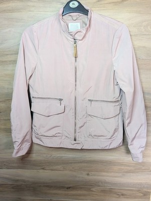 GEOX Respira Womens Jacket Coat Size UK 8 Light Pink Lightweight Zip Pocket