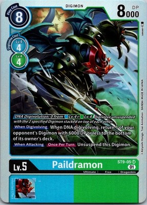 Paildramon ST9-05 SR Digimon CCG | Starter Deck 09 Near Mint