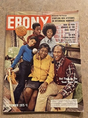 Ebony Magazine Good Times Cast Issued September 1975