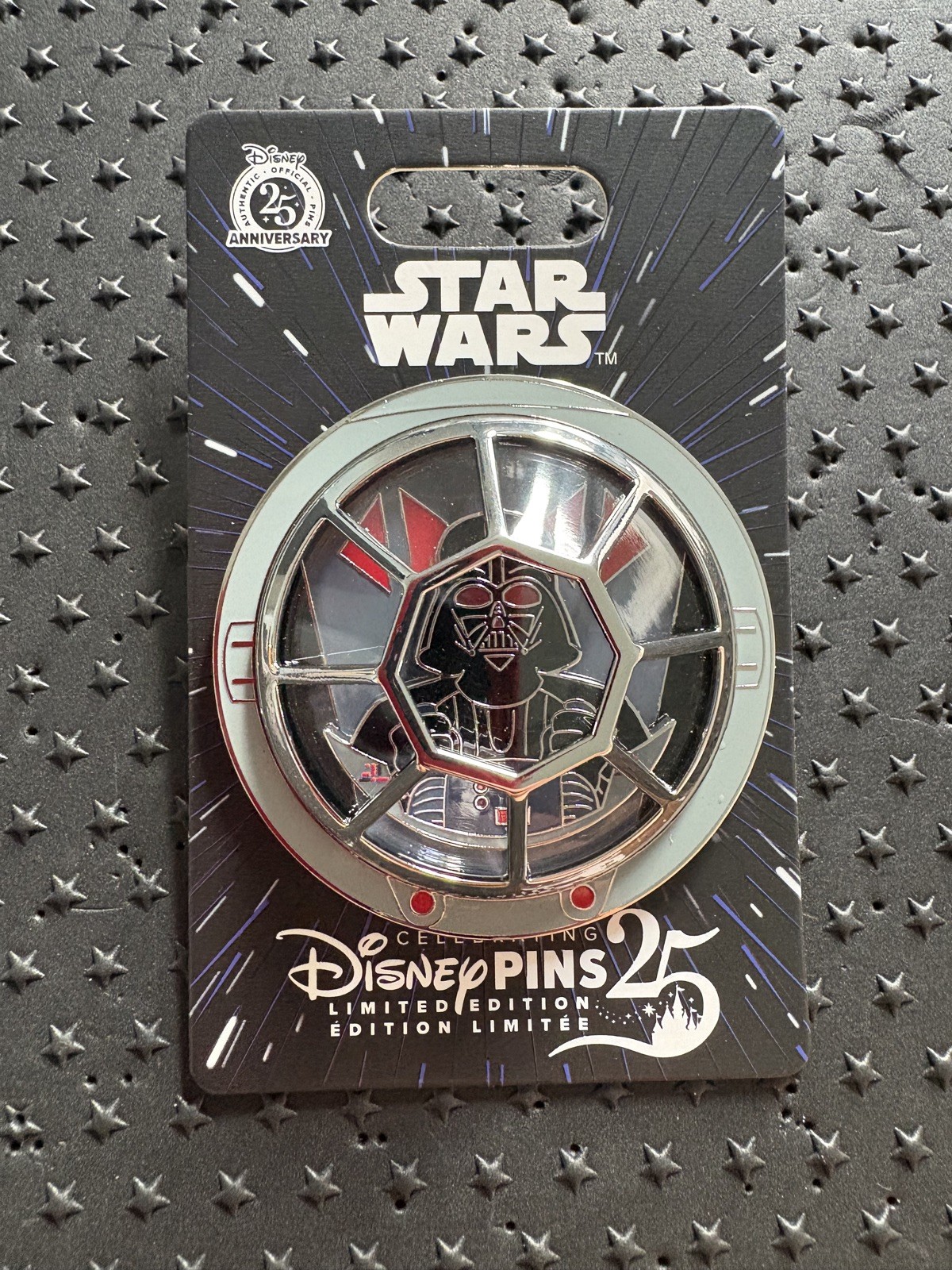 2025 Disney Parks Star Wars Darth Vader TIE Fighter Quarterly LE Pin *SHIPSTODAY