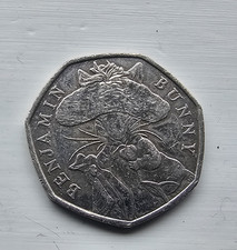 2017 CIRCULATED 50p BENJAMIN BUNNY Fifty Pence coin Beatrix Potter,Peter Rabbit