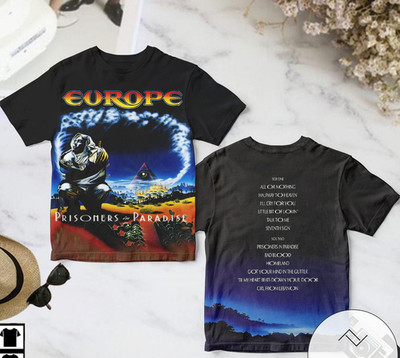 Europe Prisoners In Paradise Album Cover AOP 3D T-Shirt